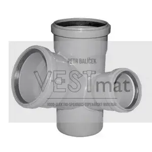 HTEPK odbočka rohová 110/110/75 67° pravá, paneláková nízká