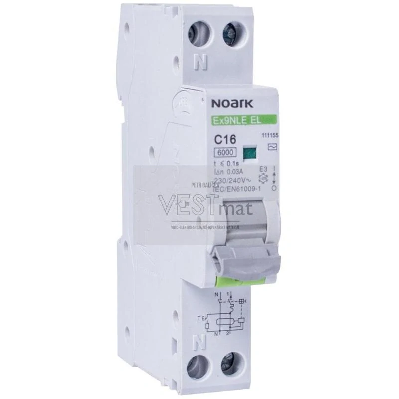 chránič s jističem Ex9NLE EL 1PN B10 30mA AC 6kA