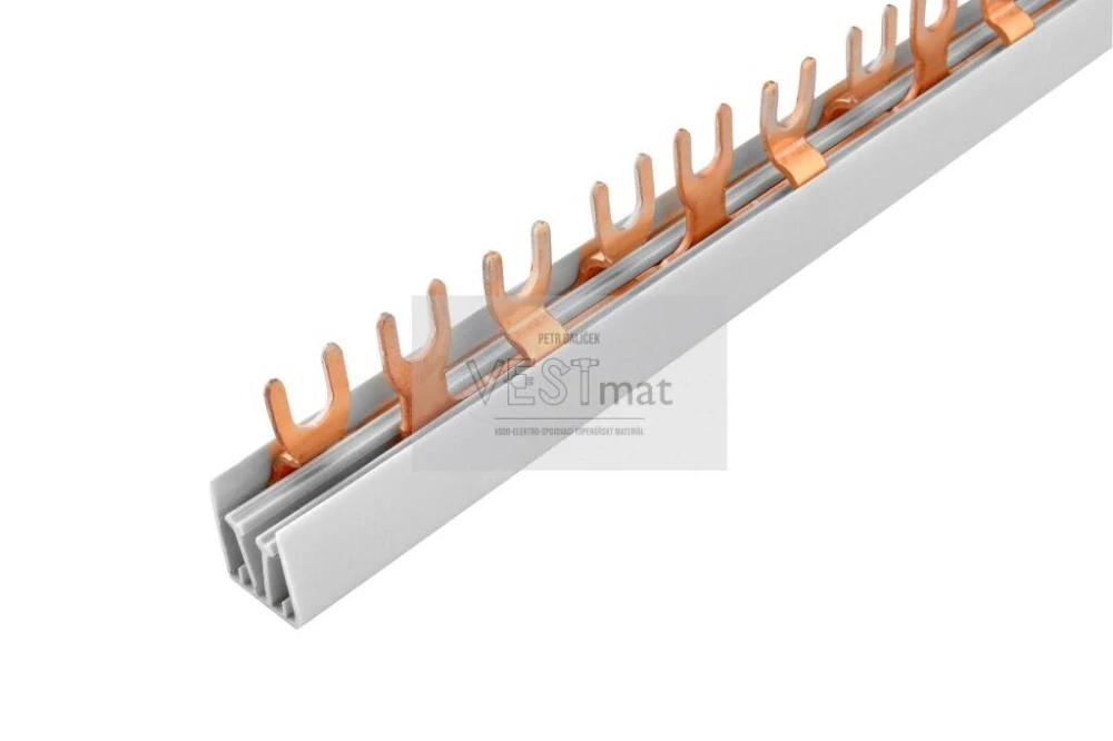 lišta propojovací BBU 3L 10 M54 3P 10mm2/1m vidlička