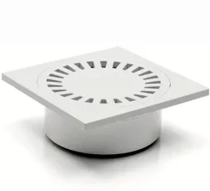 PP podlahová vpusť 30 x 30 cm ŠEDÁ