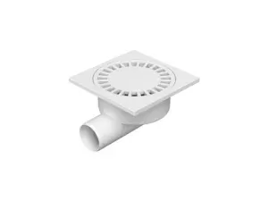 podlahová vpusť boční DN50 - plastová mřížka (326 P)