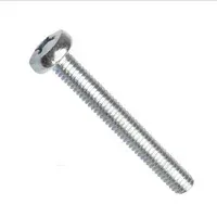 DIN 7985A-H, šroub s půlkulatou hlavou, křížová drážka Phillips, ocel 4.8, zinek bílý, M2x16 mm