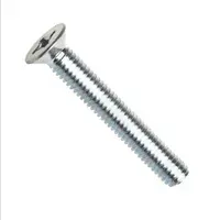 Šroub se zápustnou hlavou, křížová drážka Phillips, ocel 4.8, zinek bílý, M5x10 mm