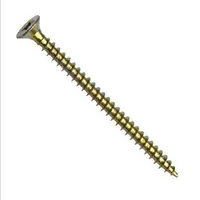 Univerzální vrut, zápustná hlava, drážka Pozidrive, celý závit, zinek žlutý, 6.0x45 mm