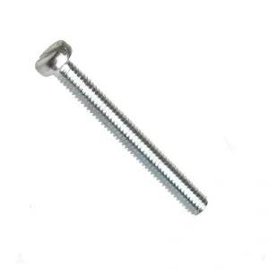 Šroub s válcovou hlavou a rovnou drážkou, ocel 4.8, zinek bílý, M2x5 mm