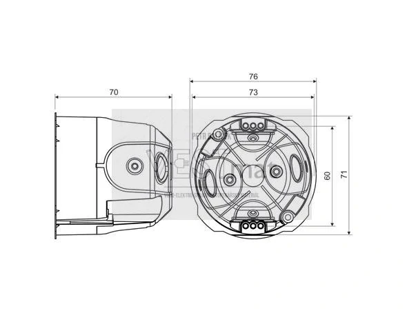 krabice KPRL 68-70/LD-NA sádrokartonová