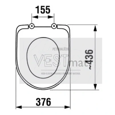Sedátko s poklopem s ocelové úchyty, antibakteriální, DEEP