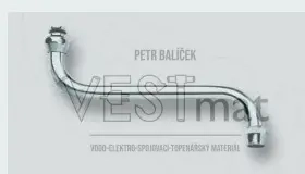 Výtokové "S" ramínko, D 18 mm, 3/4", 20 cm, chrom