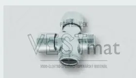 Přepínač sprchy s aretací 1/2" x 1/2" x 3/4", chrom