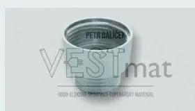 Mosazná chromovaná redukce k bateriím F1/2" x M3/4" na ramínko