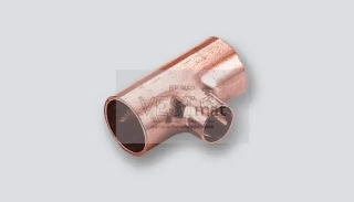 18 x 22 x 15 měděný T kus redukovaný A x A x A