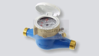 Vodoměr domovní impulsní ENBRA IBRF-P/20/4, DN20/SV, G1", 165 mm