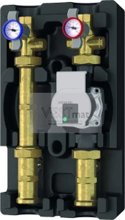 Giacomini - Universální kotlová sestava, včetně izolace 1" - třícestný mix R296, včetně čerpadla