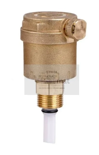 Automatický odvzdušňovací ventil 1/2" R88 svislý, se zpětným ventilem, mosaz