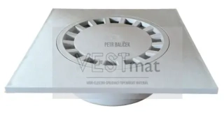 PP podlahová vpusť 25 x 25 cm ŠEDÁ