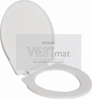T-3550 sedátko klozetové, plast bílá