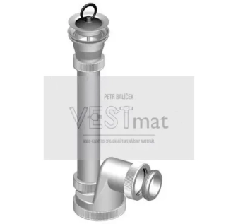 T-733 sifon dřezový DN50/DN40, sítko nerez 