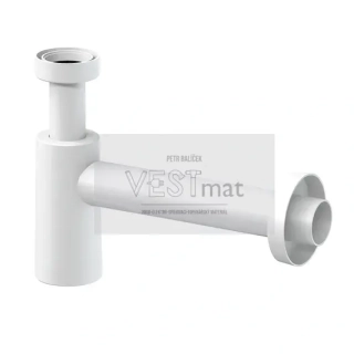  P-967/I sifon umyvadlový bílý DN40, bez sítka (spodek)