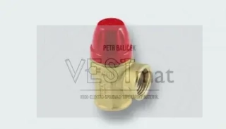 TIEMME 1/2" pojistný ventil, T = 120°C, 800 kPa