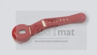 TIEMME 1/4",3/8",1/2",3/4" červená hliníková páka SCIROCCO