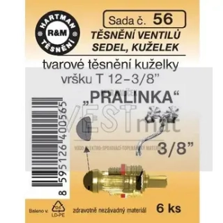 Sada těsnění pralinka T12 3/8", T12 a T14 1/2" SAM ke kuželkám vršků