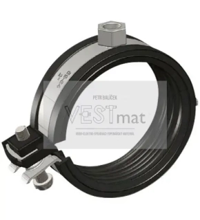 Objímka jednošroubová M8/M10, 72-78 mm 2 1/2", pozink