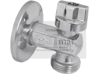 ALBERTONI 1/2"x3/4" rohový pračkový ventil s růžicí