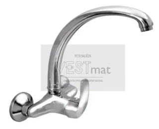 ZORA, dřezová stěnová baterie ZORA s ramínkem "U"- rozteč 100 mm