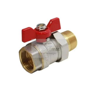 3/4" kulový kohout se šroubením, PN 30, T = -20 - 120°C