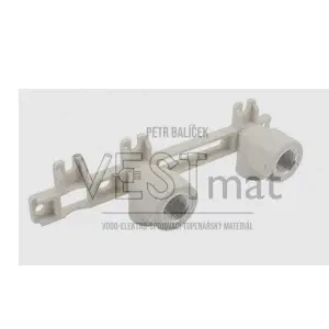 PPR koleno nástěnné dvojité 20 x 1/2" s nastavitelnou roztečí 100 a 150 mm