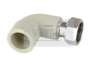 PPR koleno 20 x 1/2" 90° s převlečnou maticí 