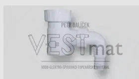 Mezikus s odbočkou pro odpad pračky/myčky 1"1/2 x 1"1/2