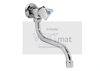Výtokový stěnový ventil na jednu vodu - horní ramínko