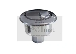 Dvoutlačítko kompletní - chrom