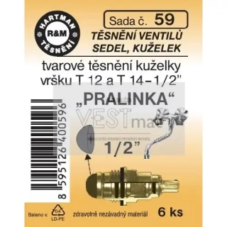 Sada pralinek 1/2" SAM ke kuželkám vršků T12 3/8",T12 a T14 1/2"