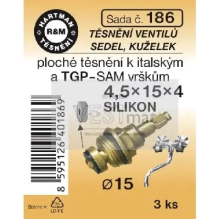 Sada vršku baterie silikon 4,5 x 15 x 4 mm