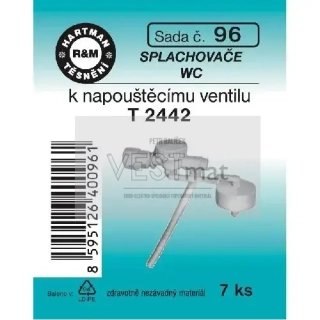  Sada těsnění k napouštěcímu ventilu T 2442, balení 8 ks, pryž