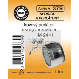 Sada perlátor M 24 x 1 mm s vnějším závitem, balení 1 ks
