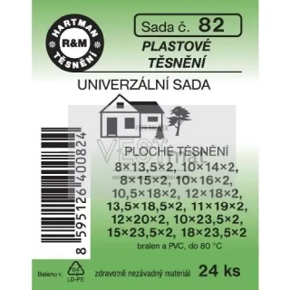 Sada těsnění univerzální, balení 24 ks, plast
