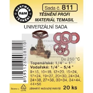 Sada těsnění - univerzální - TEMASIL - 20 ks