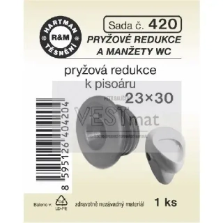 Redukce k pisoáru 23 x 33 mm, pryž