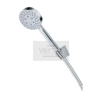 Mereo Vanový set: pětipolohová sprcha, šedostříbrná hadice, držák sprchy