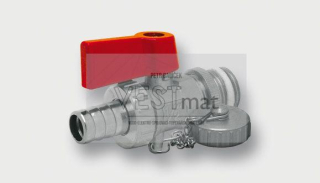 1/2" kulový vypouštěcí kohout s těsnícím teflonovým kroužkem, nikl