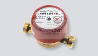 B-METERS bytový vodoměr 90°C, 3/4" x 130 mm, Qn 4,0, pro modul IWM-TX5