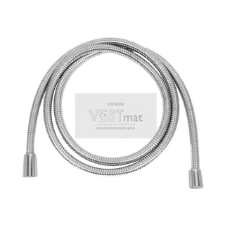 Sprchová hadice dvouzámková 150 cm, systém zabraňující překroucení, nerez