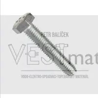 DIN 933, šroub se šestihrannou hlavou, celý závit, ocel 8.8, zinek bílý, M5x10 mm