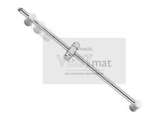 sprchová tyč s nastavitelnou roztečí, chrom - NO-DRILL