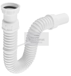 FLEXY dřezový sifon flexibilní 6/4", odpad 40mm, bílá