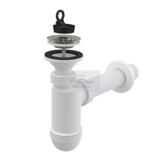 sifon umyvadlový DN 40, s nerezovou mřížkou, plastový