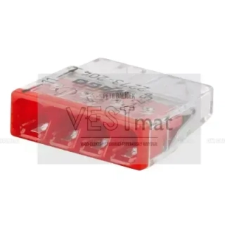 WAGO 2273-204 svorka bezšroubová 4pól, vodič do 2,5mm2